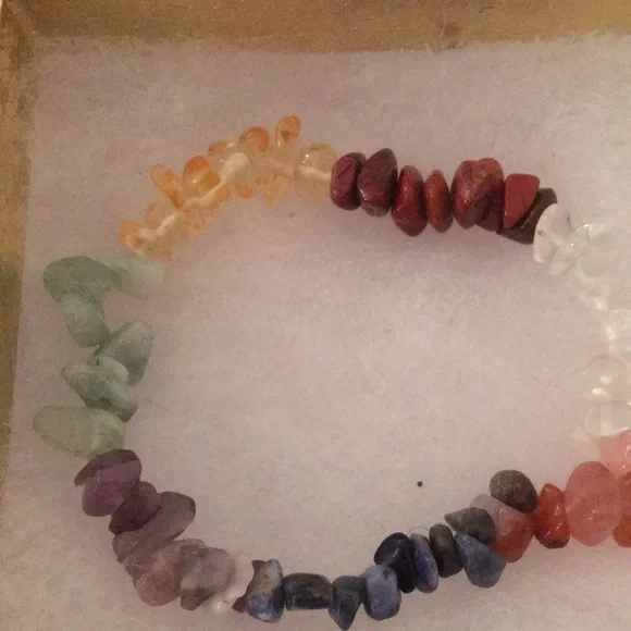 Multicolor Gemstone Chakra Bracelet - Picture 4 of 7
